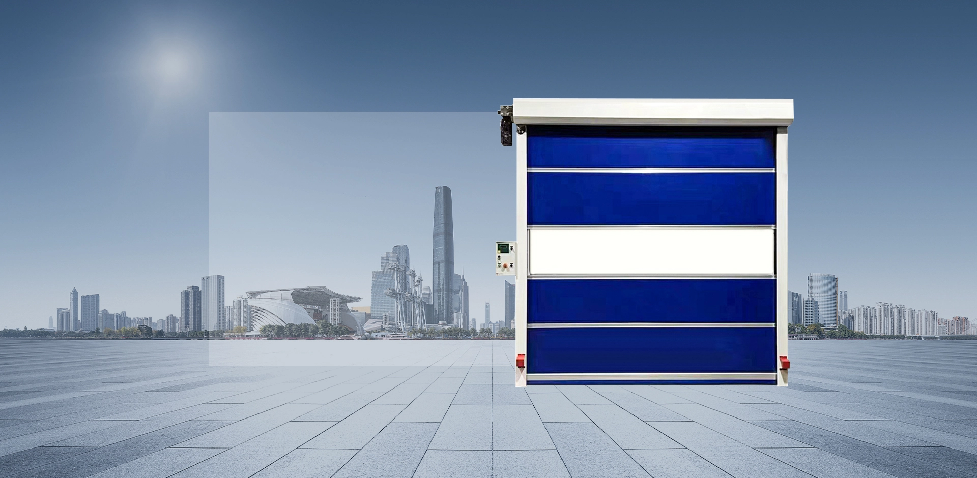 Анбейсин Быстрые мягкие рольставни (модель KJM) | Для чистых и логистических помещений